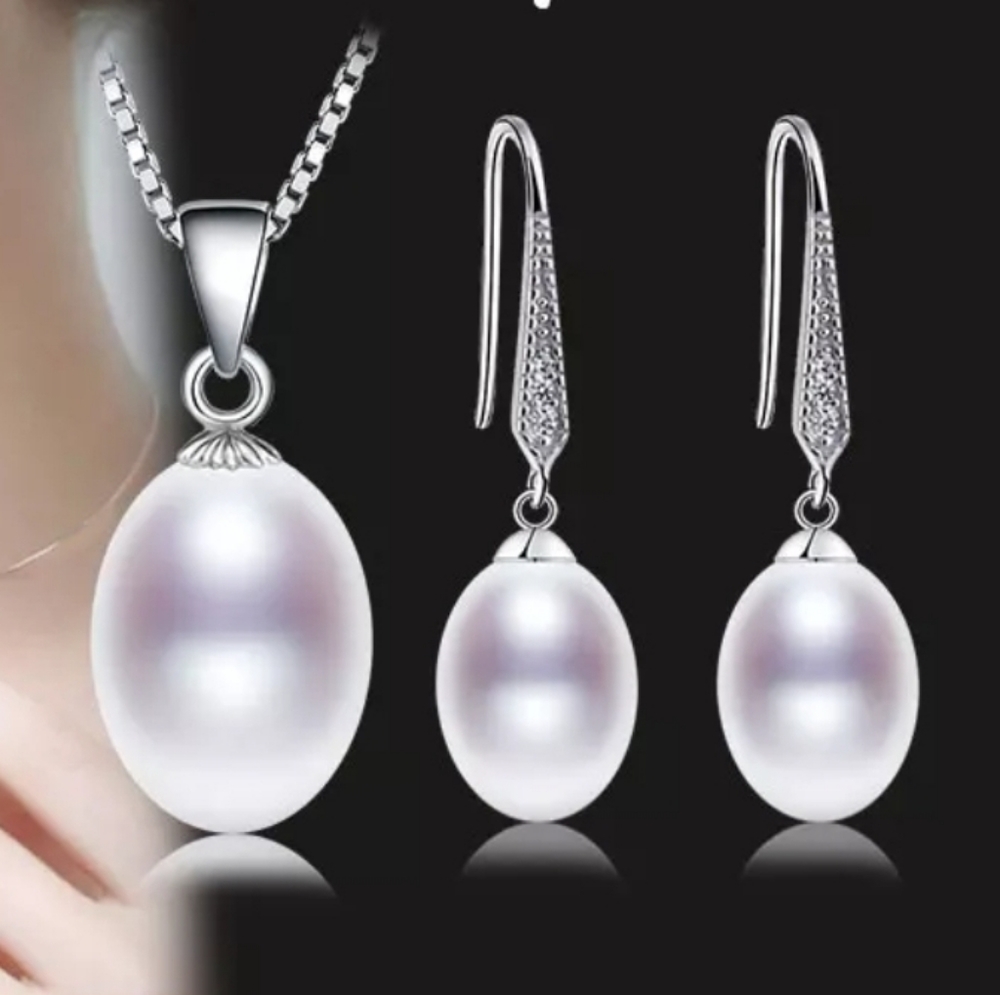 💕 MAKE AN OFFERsets natural freshwater pearl pendant earrings s92
